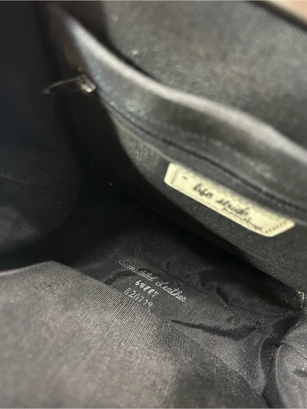 Life Stride 1950’s Vintage Black Suede & Simulated Leather Women's Handbag - Picture 3 of 14